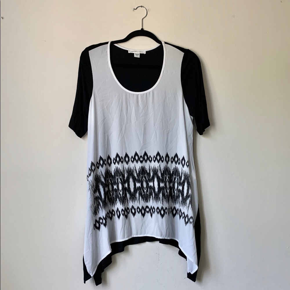 EUC Karen Kane Sheer Tunic